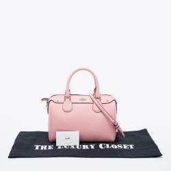 Pre Owned Coach Pink Leather Mini Bennett Satchel
