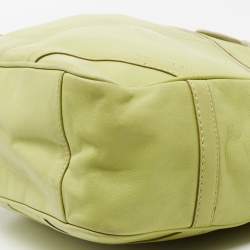 Pre Owned حقيبة يد توتس كوتش ايست ويست غاليري جلد أخضر فاتح