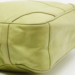 Pre Owned حقيبة يد توتس كوتش ايست ويست غاليري جلد أخضر فاتح