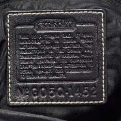 Pre Owned Coach Black Leather Shoulder Bag