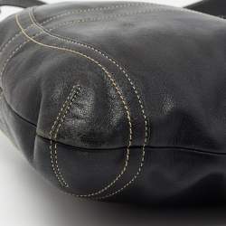 Pre Owned Coach Black Leather Shoulder Bag