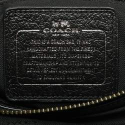 Pre Owned Coach Black Leather Studded Mercer 24 Satchel