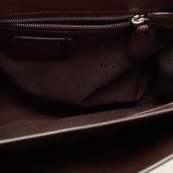 Pre Owned Coach Off White Leather And Python Western Rivets Page Top Handle Bag