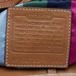 Pre Owned Coach Tan Pebbled Leather XL Ergo Legacy Tote