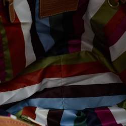 Pre Owned Coach Tan Pebbled Leather XL Ergo Legacy Tote