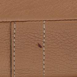 Pre Owned Coach Tan Pebbled Leather XL Ergo Legacy Tote