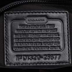 Coach Beige/Black Signature Canvas and Leather Hobo