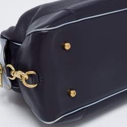 Pre Owned Coach Bicolor Leather Lane Satchel