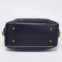 Pre Owned Coach Bicolor Leather Lane Satchel