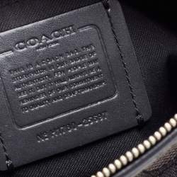 Pre Owned حقيبة يد توتس كوتش دوفليت كانفاس جاكار بالشعار رصاصي