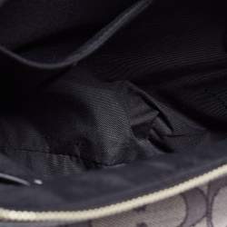 Pre Owned حقيبة يد توتس كوتش دوفليت كانفاس جاكار بالشعار رصاصي