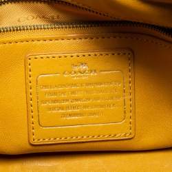 Pre Owned Coach Blue Leather Ace Satchel