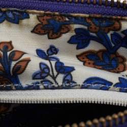 Pre Owned Coach Purple Leather Mini Bennett Satchel
