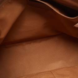 Pre Owned حقيبة يد توتس كوتش غاليري جلد وكانفاس مقوى بشعار ماركة أبيض 