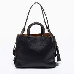 Coach Black Leather Rogue 31 Tote