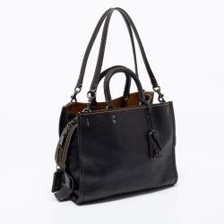 Coach Black Leather Rogue 31 Tote