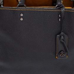 Coach Black Leather Rogue 31 Tote