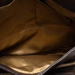 Pre Owned Coach Brown/Beige Zebra Print Canvas and Leather Madison Phoebe Shoulder Bag
