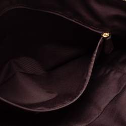 Pre Owned Coach Black/Beige Jacquard and Leather Ava Legacy Tote