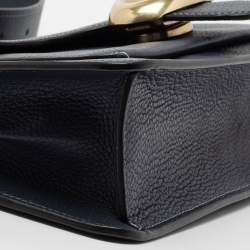 مملوكة مسبقًا Coach Navy Blue Leather Tabby 26 Medium Shoulder Bag