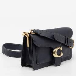 مملوكة مسبقًا Coach Navy Blue Leather Tabby 26 Medium Shoulder Bag