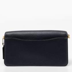 مملوكة مسبقًا Coach Navy Blue Leather Tabby 26 Medium Shoulder Bag