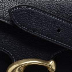 مملوكة مسبقًا Coach Navy Blue Leather Tabby 26 Medium Shoulder Bag