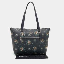 Coach Multicolor Floral Print Coated Canvas and Leather Gallery Tote