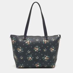 Coach Multicolor Floral Print Coated Canvas and Leather Gallery Tote