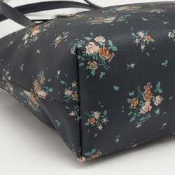 Coach Multicolor Floral Print Coated Canvas and Leather Gallery Tote