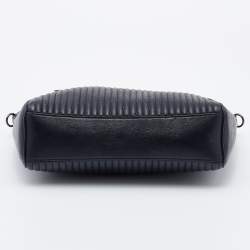 Pre Owned Coach Black Quilted Leather Studded Prairie Satchel