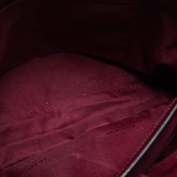 مملوكة مسبقًا حقيبة يد توتس كوتش شارلي كاريال جلد عنابي قفل دوار