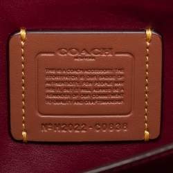 Pre Owned Coach Beige/Tan Signature Coated Canvas and Leather Aster Crossbody Bag