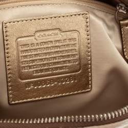Coach Beige/White Signature Canvas Penelope Hobo