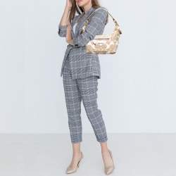 Coach Beige/White Signature Canvas Penelope Hobo