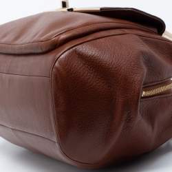 Pre Owned Coach Brown Leather Madison Madeline Satchel