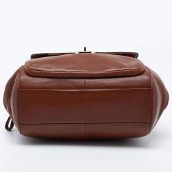 Pre Owned Coach Brown Leather Madison Madeline Satchel