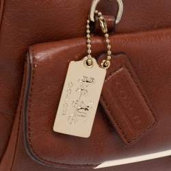 Pre Owned Coach Brown Leather Madison Madeline Satchel