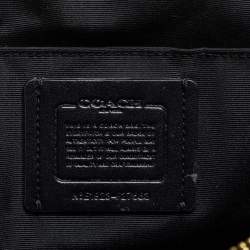 Pre Owned Coach Brown Signature Coated Canvas and Leather Mini Sierra Satchel