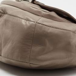 Pre Owned Coach Beige Leather Kristin Shoulder Bag