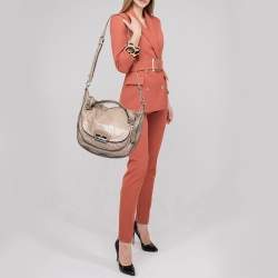 Pre Owned Coach Beige Leather Kristin Shoulder Bag