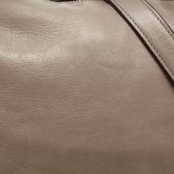 Pre Owned Coach Beige Leather Kristin Shoulder Bag