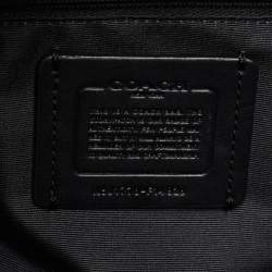 Pre Owned حقيبة يد توتس كوتشي كروزبي كاريال جلد أسود بسحاب مزدوج