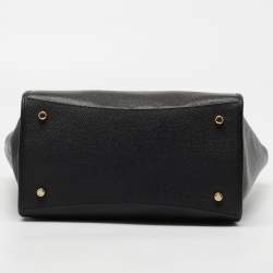 Pre Owned حقيبة يد توتس كوتشي كروزبي كاريال جلد أسود بسحاب مزدوج