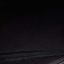 Pre Owned حقيبة يد توتس كوتشي كروزبي كاريال جلد أسود بسحاب مزدوج