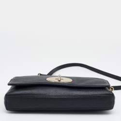 Pre Owned Coach Black Leather Crosstown Crossbody Bag