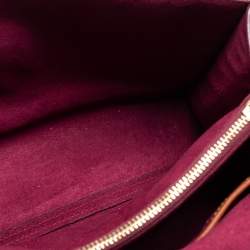 Pre Owned Coach Tan Leather And Signature Coated Canvas Parker Shoulder Bag