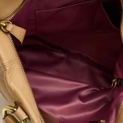 Pre Owned Coach Beige Leather Julliane Tote