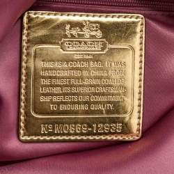 Pre Owned Coach Beige Leather Julliane Tote