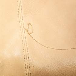 Pre Owned Coach Beige Leather Julliane Tote